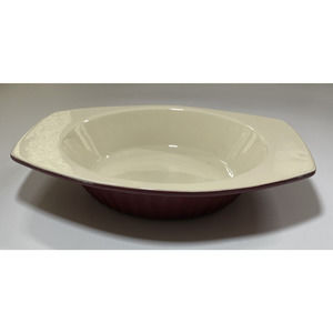 KITCHENAID Ceramic‎ PIE PLATE Baking Dish Serving w/Handles 9" RED